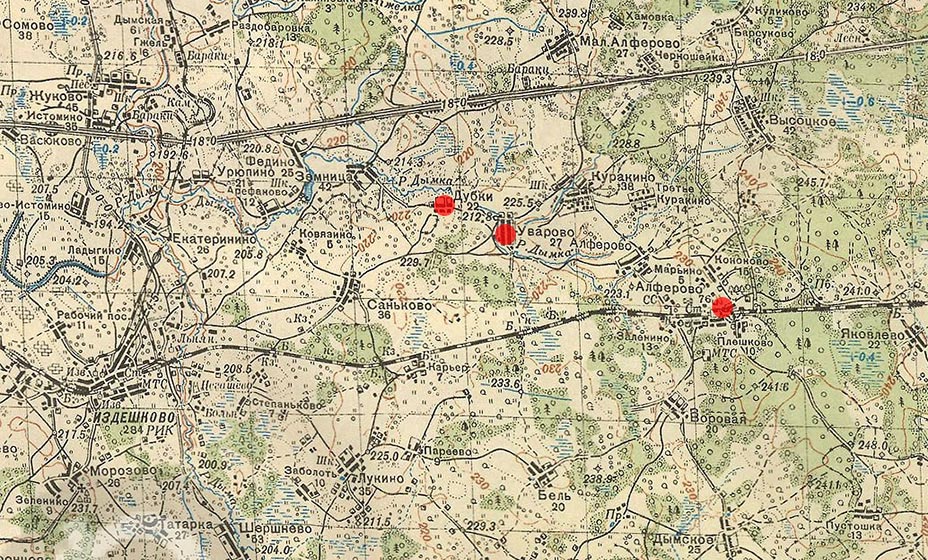 Карта 1941 года